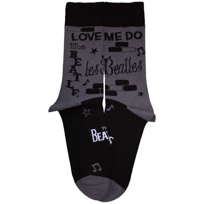 Charcoal Grey - Back - The Beatles Unisex Adult Cavern Socks