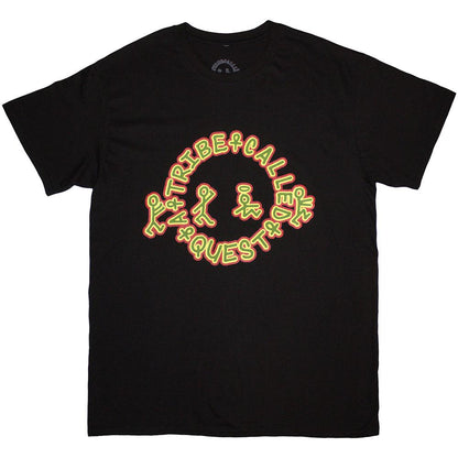 Black - Front - A Tribe Called Quest Unisex Adult Raga Logo T-Shirt