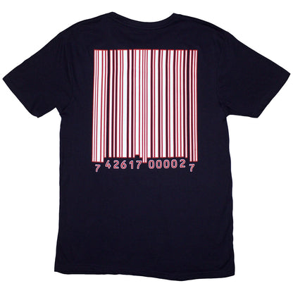 Navy Blue - Back - Slipknot Unisex Adult Barcode Back Print T-Shirt