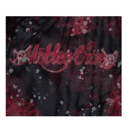 Black-Red - Back - Motley Crue Womens-Ladies Feelgood Mesh Crop Top