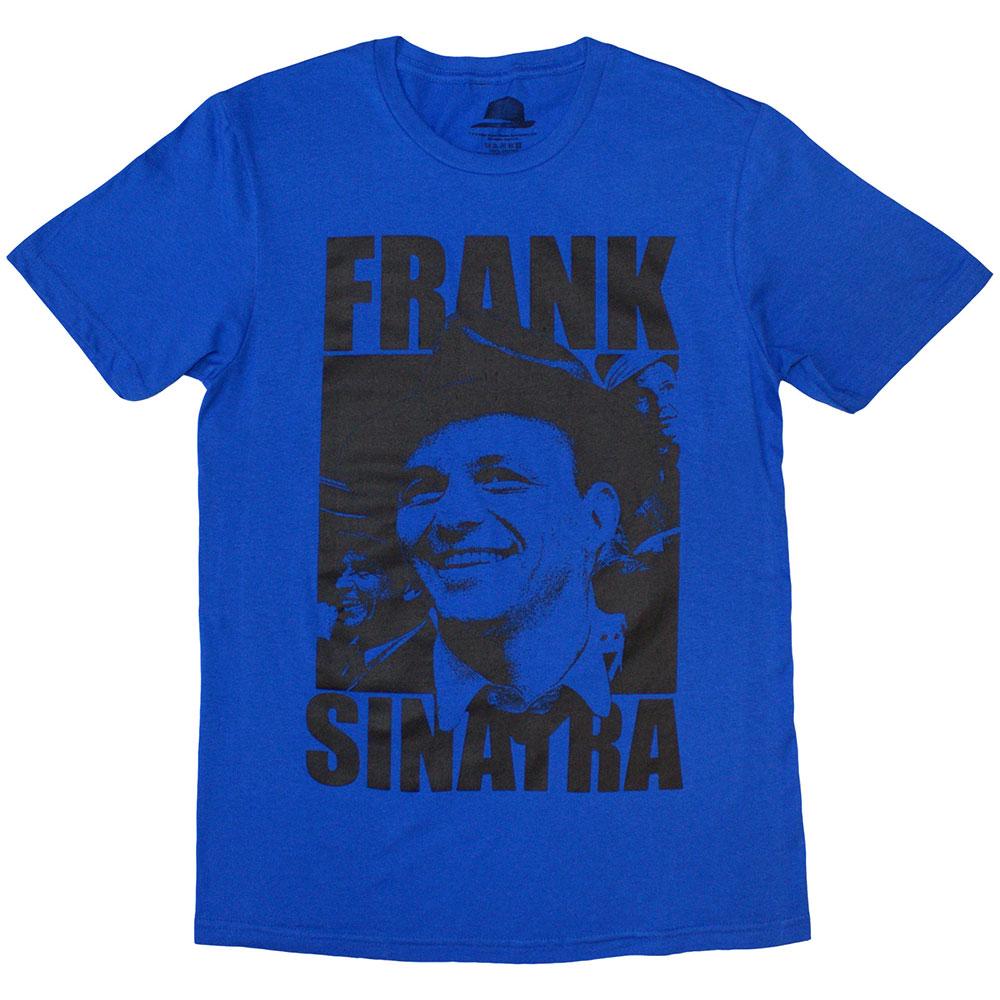 Blue - Front - Frank Sinatra Unisex Adult Photo Montage T-Shirt