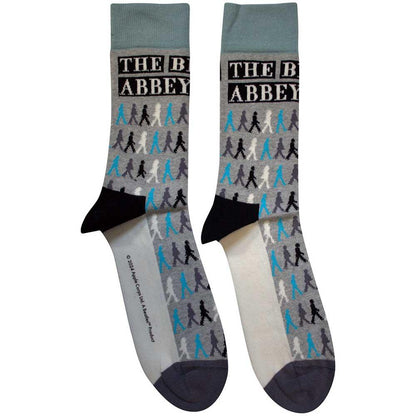 Grey - Front - The Beatles Unisex Adult Abbey Road Colours Crossing Socks