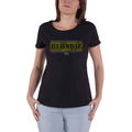 Black-Yellow - Front - Blondie Womens-Ladies Taxi T-Shirt