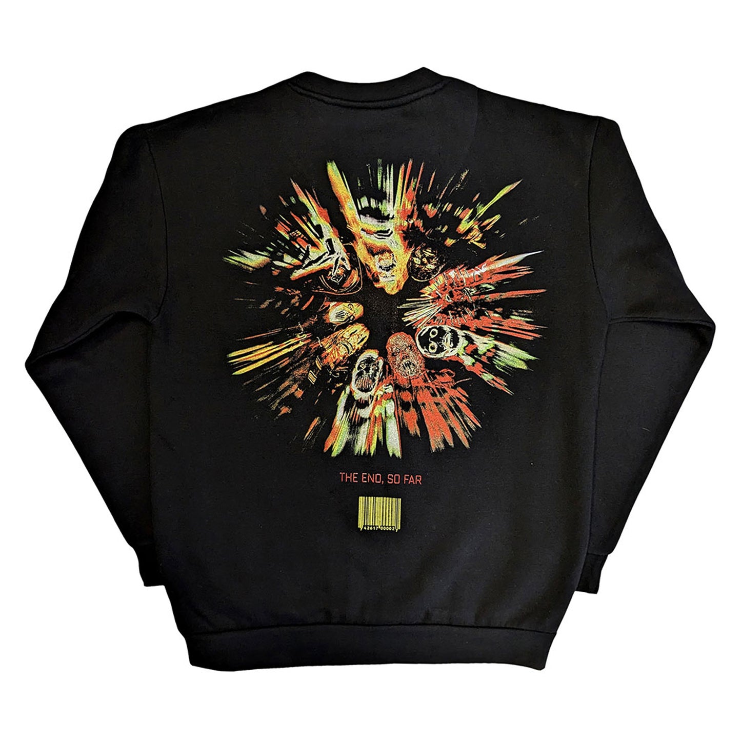 Black - Back - Slipknot Unisex Adult The End So Far Band Figures Back Print Sweatshirt