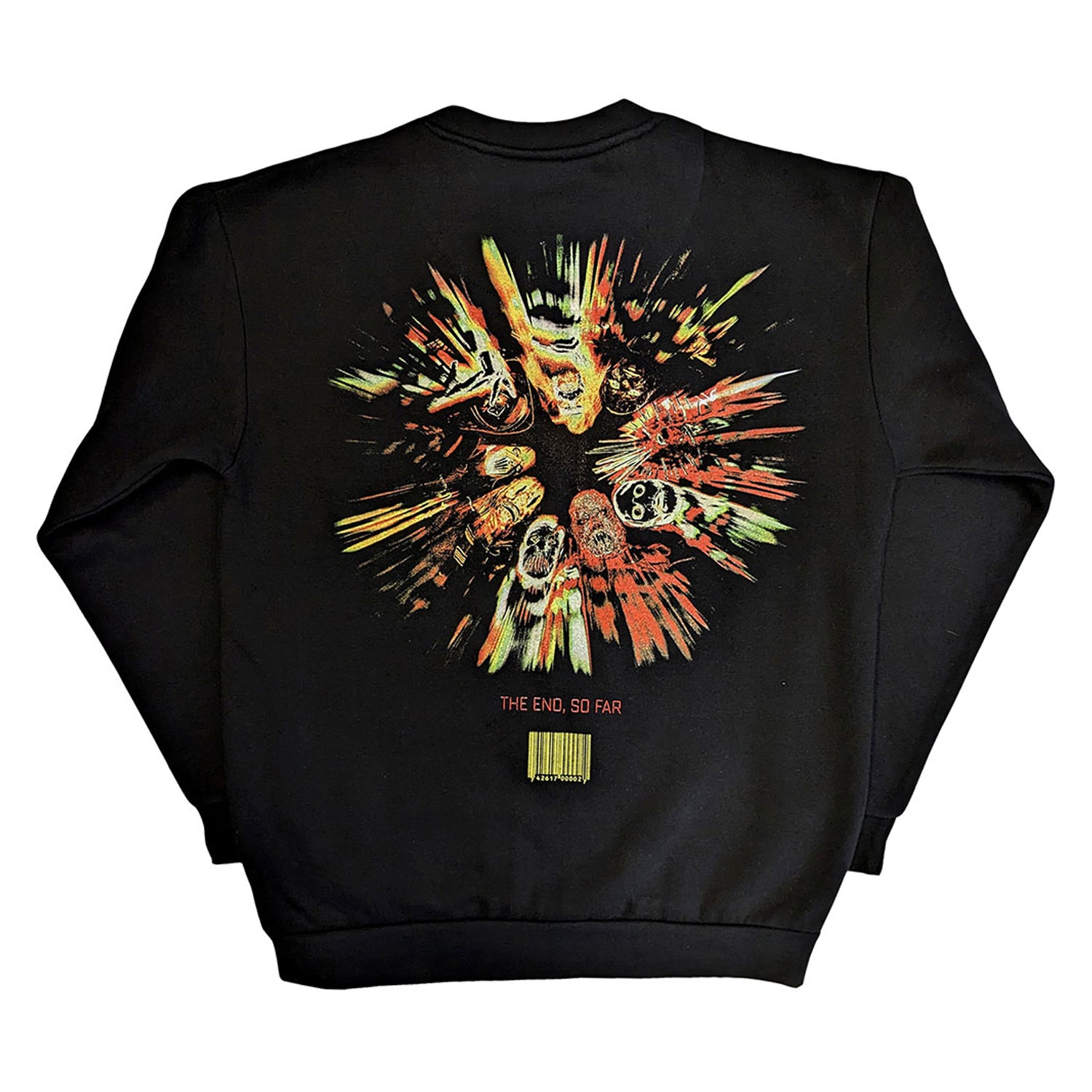 Black - Back - Slipknot Unisex Adult The End So Far Band Figures Back Print Sweatshirt