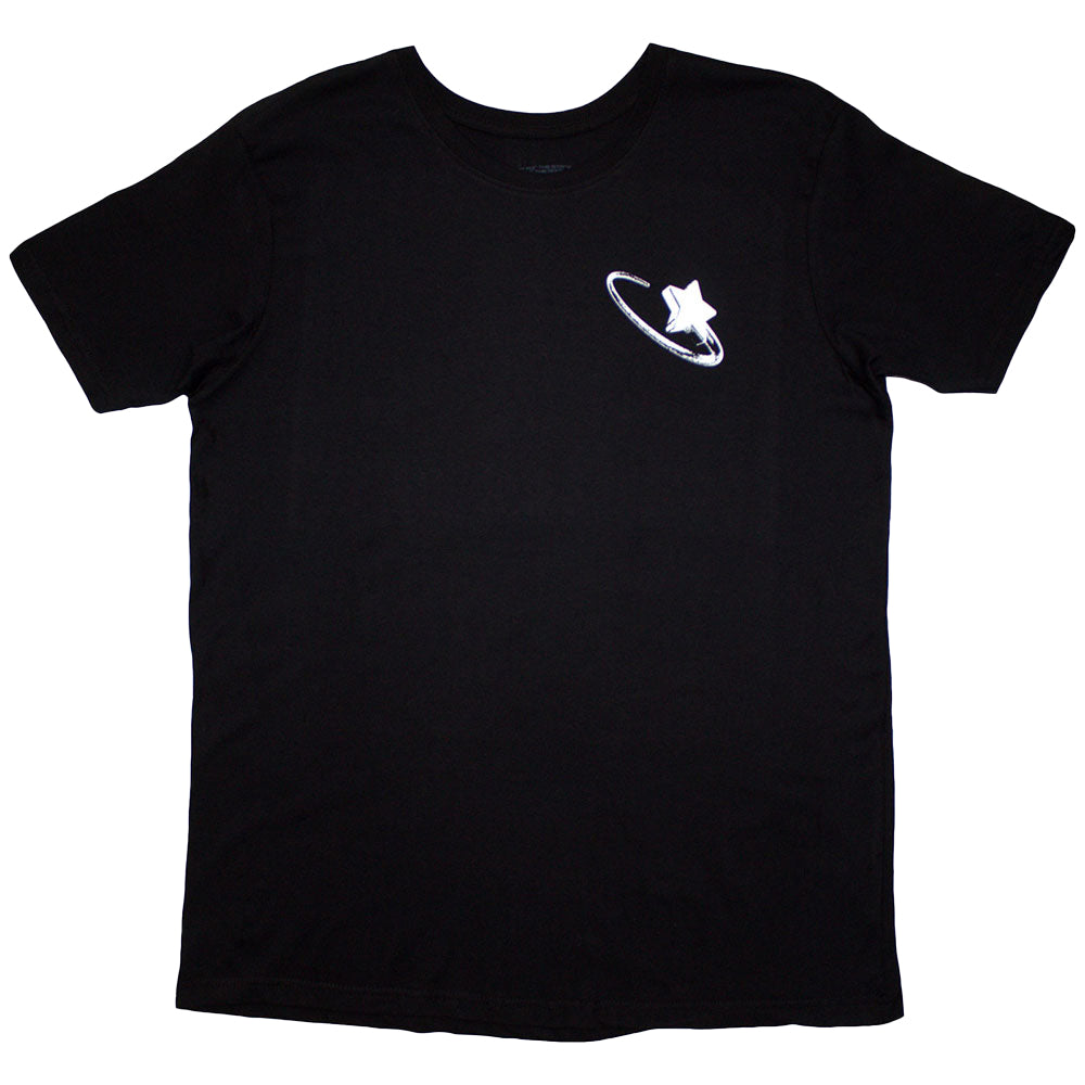 Black - Front - Pop Smoke Unisex Adult Stars Infill T-Shirt