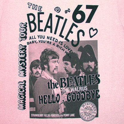 Pink - Back - The Beatles Unisex Adult 1967 T-Shirt