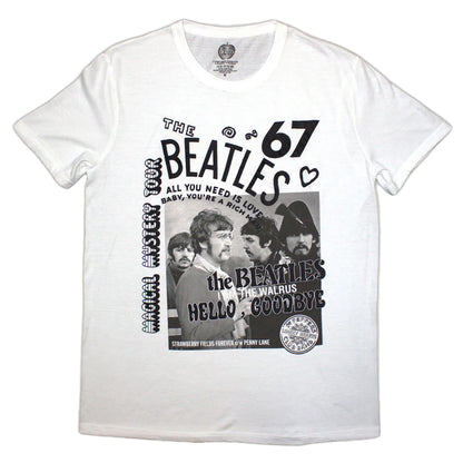 White - Front - The Beatles Unisex Adult 1967 T-Shirt