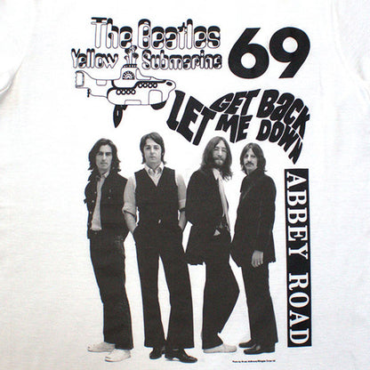 White - Back - The Beatles Unisex Adult 1969 T-Shirt