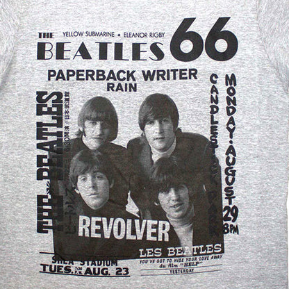 Grey - Back - The Beatles Unisex Adult 1966 T-Shirt