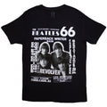 Black - Front - The Beatles Unisex Adult 1966 T-Shirt