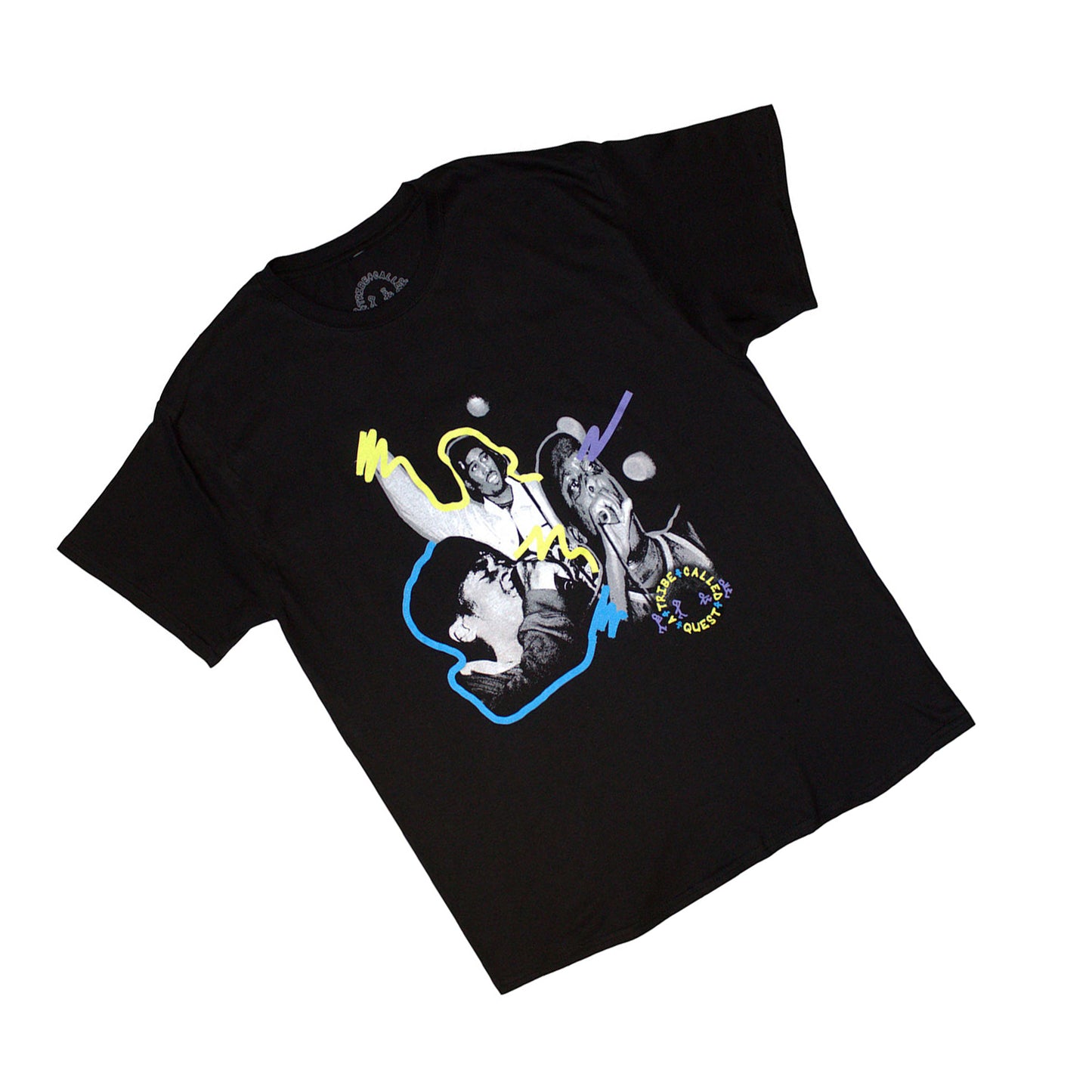 Black - Back - A Tribe Called Quest Unisex Adult Paint T-Shirt