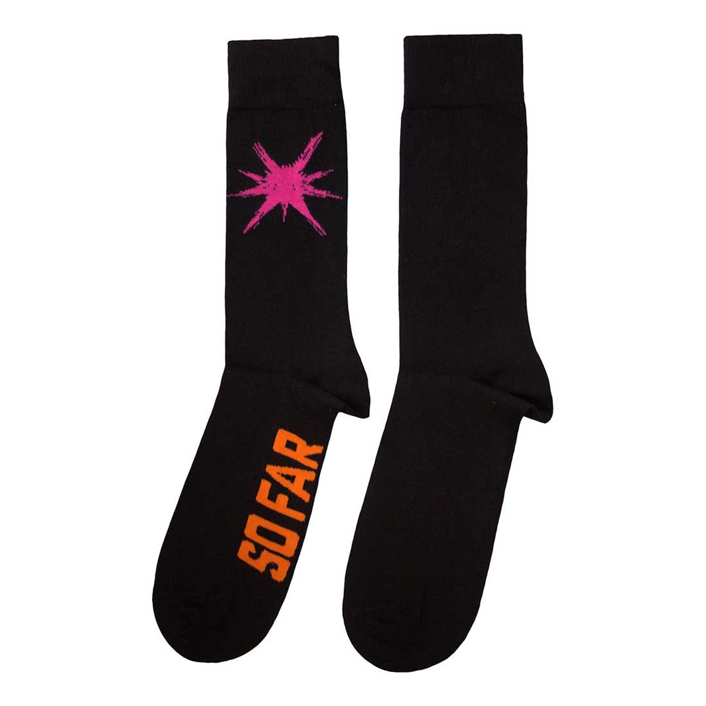 Black-Pink-Orange - Back - Slipknot Unisex Adult The End, So Far Socks