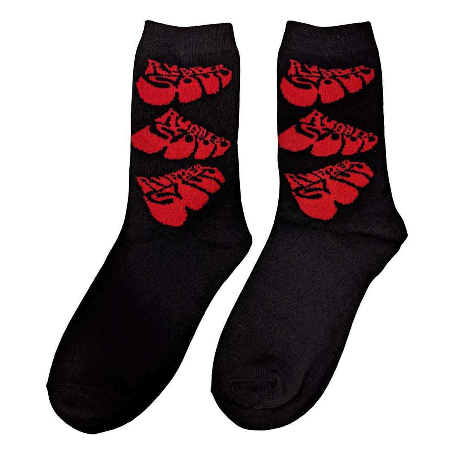 Black - Back - The Beatles Womens-Ladies Rubber Soul Socks