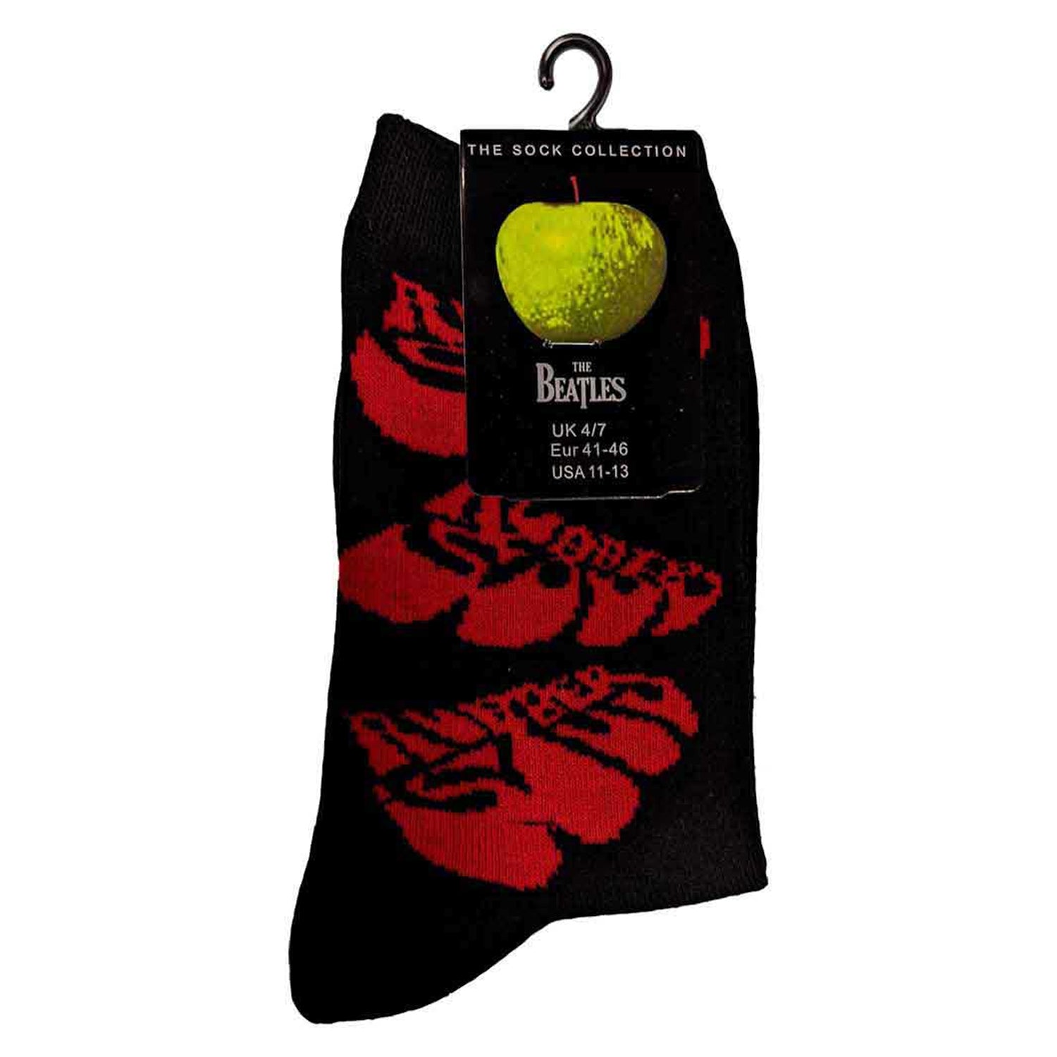 Black - Side - The Beatles Womens-Ladies Rubber Soul Socks