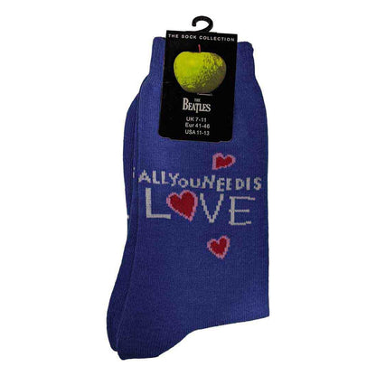 Blue - Side - The Beatles Unisex Adult All You Need Is Love Socks