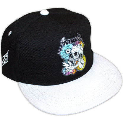 Black-Grey - Front - Metallica Unisex Adult The Shortest Straw Multi Eyes Trucker Cap