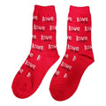 Red - Back - The Beatles Unisex Adult Love Me Do Socks