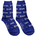Blue - Front - The Beatles Unisex Adult Love Me Do Socks