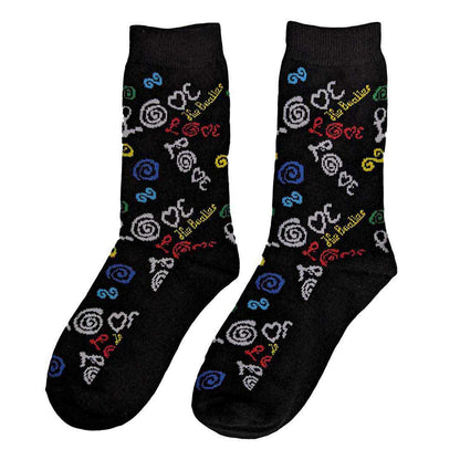 Dark Blue - Back - The Beatles Unisex Adult Love Socks