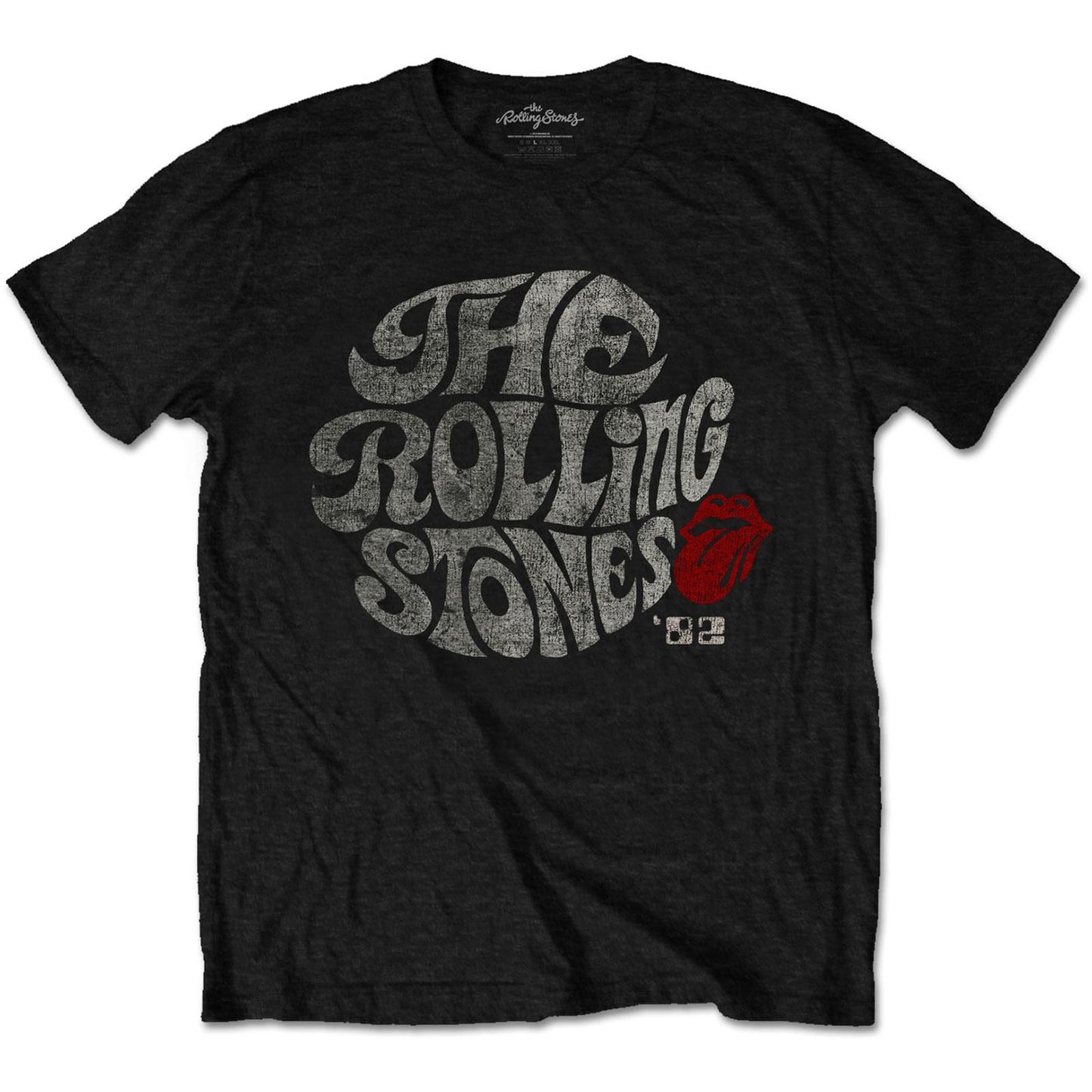 Black - Front - The Rolling Stones Unisex Adult ´82 Swirl Eco Friendly Logo T-Shirt