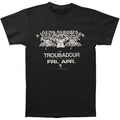 Black - Front - Guns N Roses Unisex Adult Troubadour Flyer T-Shirt