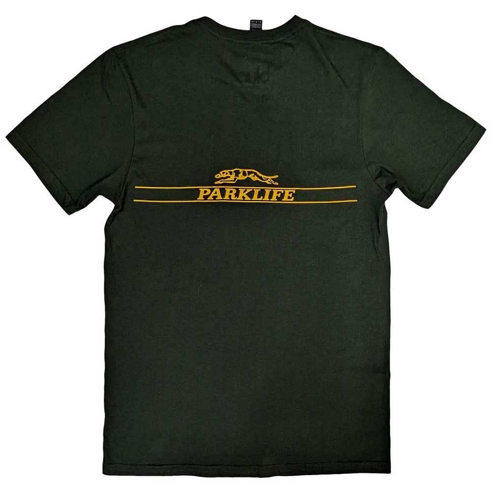Green - Back - Blur Unisex Adult Parklife Album Back Print T-Shirt
