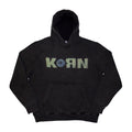 Charcoal Grey - Front - Korn Unisex Adult Doll Issues Back Print Stone Wash Pull Over Hoodie
