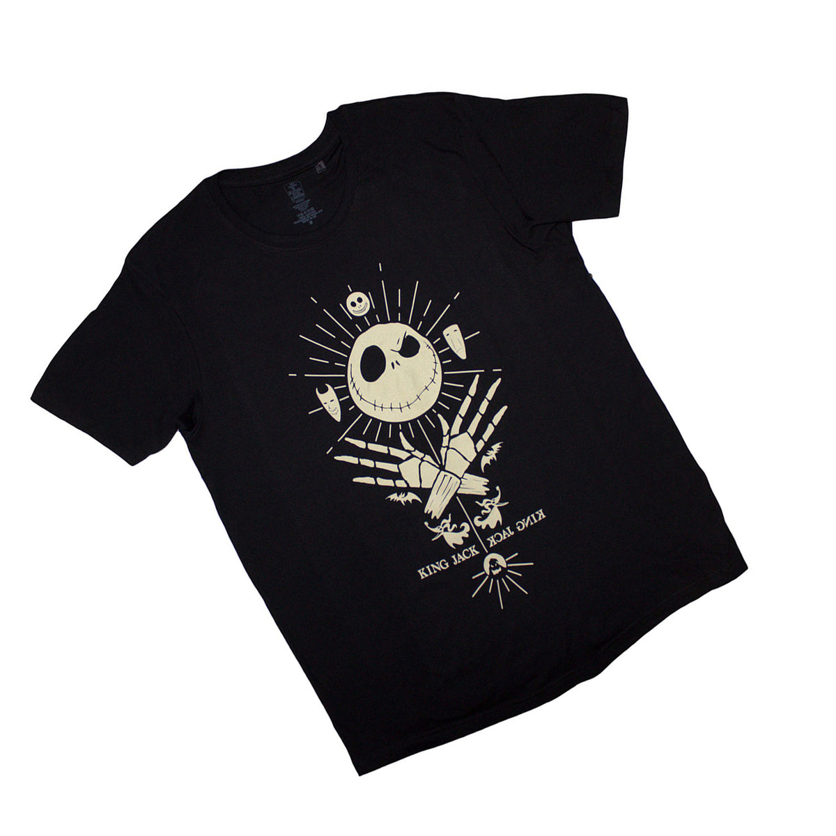 Black - Back - The Nightmare Before Christmas Unisex Adult King Jack T-Shirt