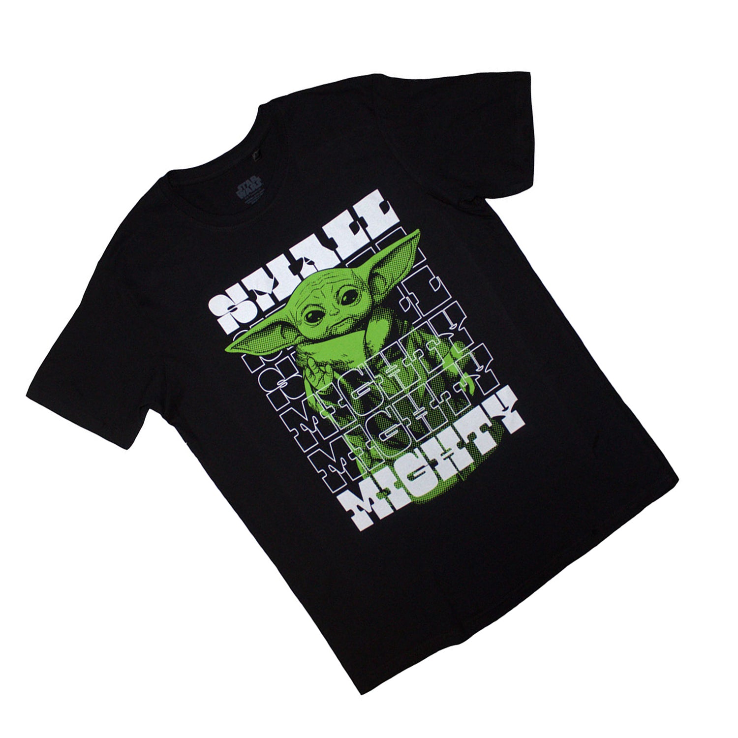 Black - Back - Star Wars The Mandalorian Unisex Adult Small & Mighty Grogu T-Shirt