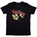 Black - Front - Tom & Jerry Unisex Adult Retro T-Shirt