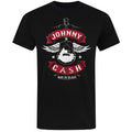 Black - Front - Johnny Cash Unisex Adult Man In Black Winged Guitar T-Shirt