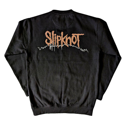 Black - Back - Slipknot Unisex Adult The End So Far Faces and Barcode Back Print Sweatshirt