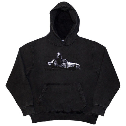 Charcoal Grey - Front - The 1975 Unisex Adult Car Photo Washed Hoodie