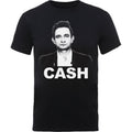 Black - Front - Johnny Cash Unisex Adult Face T-Shirt