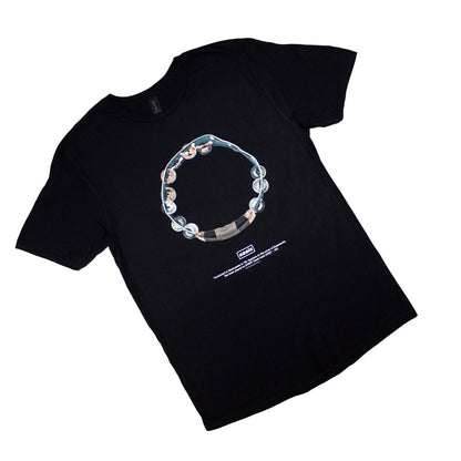 Black - Back - Oasis Unisex Adult Definitely Maybe Tambourine T-Shirt
