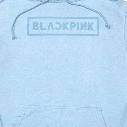 Light Blue - Back - BlackPink Unisex Adult Logo Pullover Hoodie