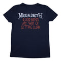 Navy Blue - Back - Megadeth Womens-Ladies Black Friday T-Shirt