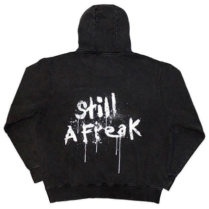 Charcoal Grey - Back - Korn Unisex Adult Still A Freak Back Print Stone Wash Pullover Hoodie