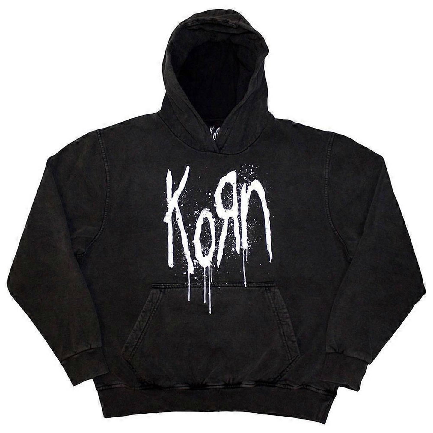 Charcoal Grey - Front - Korn Unisex Adult Still A Freak Back Print Stone Wash Pullover Hoodie