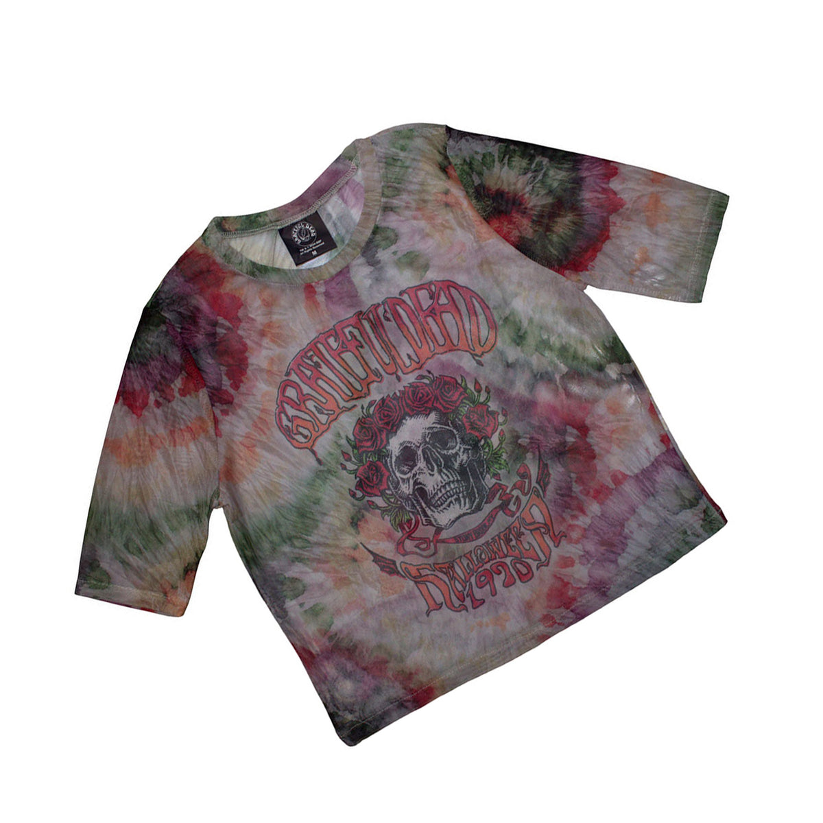 Multicoloured - Back - Grateful Dead Womens-Ladies Stony Brook Bertha Crop Top