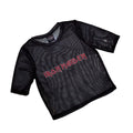 Black - Back - Iron Maiden Womens-Ladies Logo Mesh Crop Top