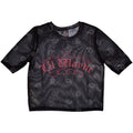 Black - Front - Lil Wayne Womens-Ladies Script Crop Top