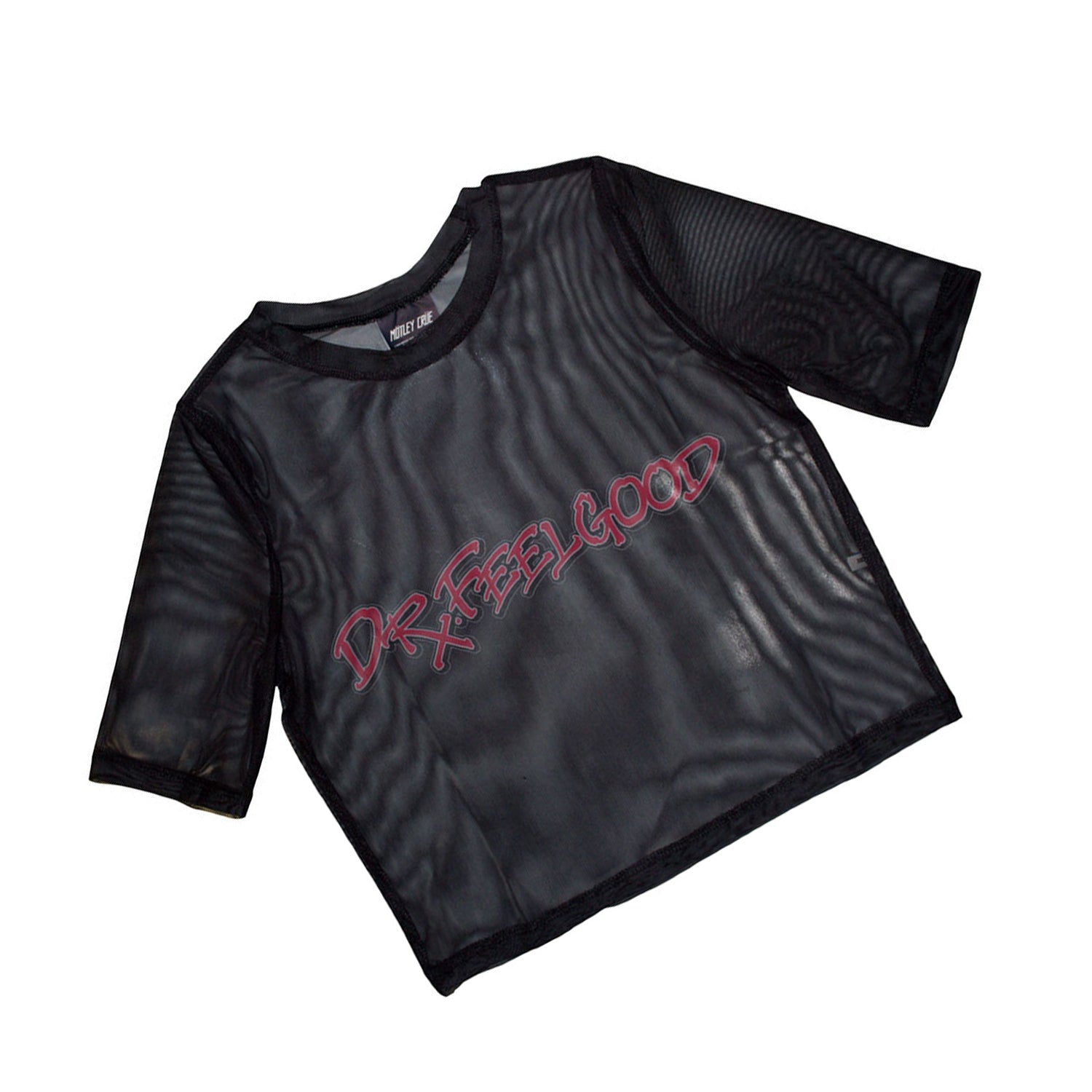 Black - Back - Motley Crue Womens-Ladies Dr Feelgood Crop Top