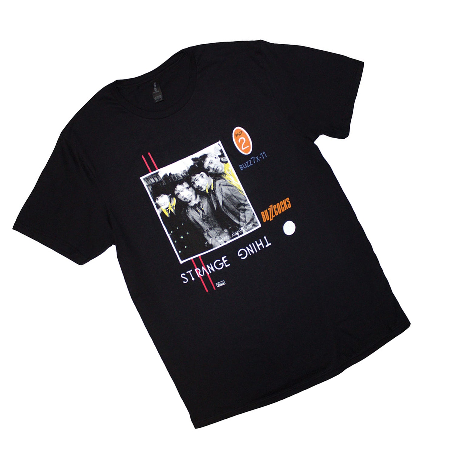 Black - Back - Buzzcocks Unisex Adult Strange Thing T-Shirt