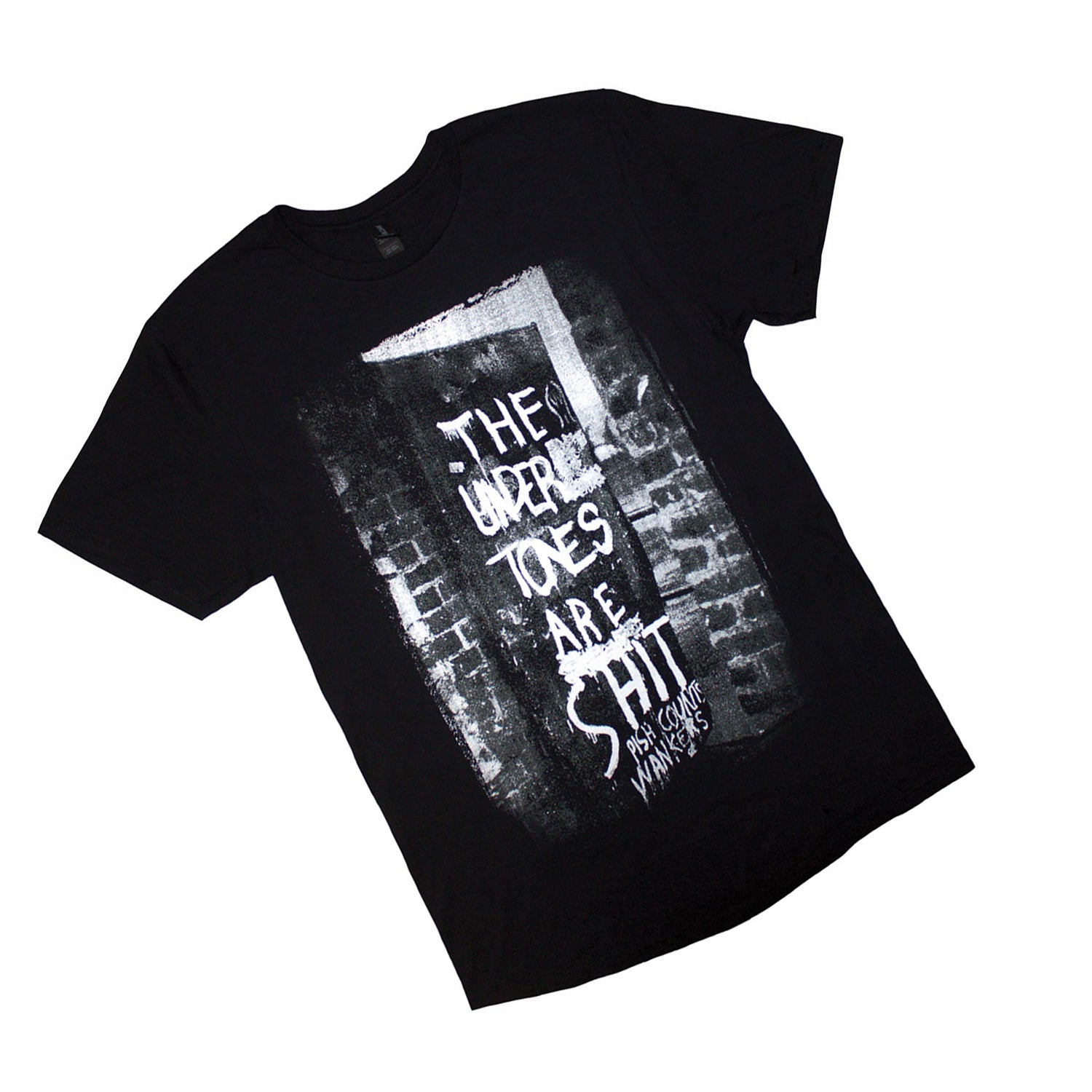 Black - Back - The Undertones Unisex Adult Graffiti T-Shirt