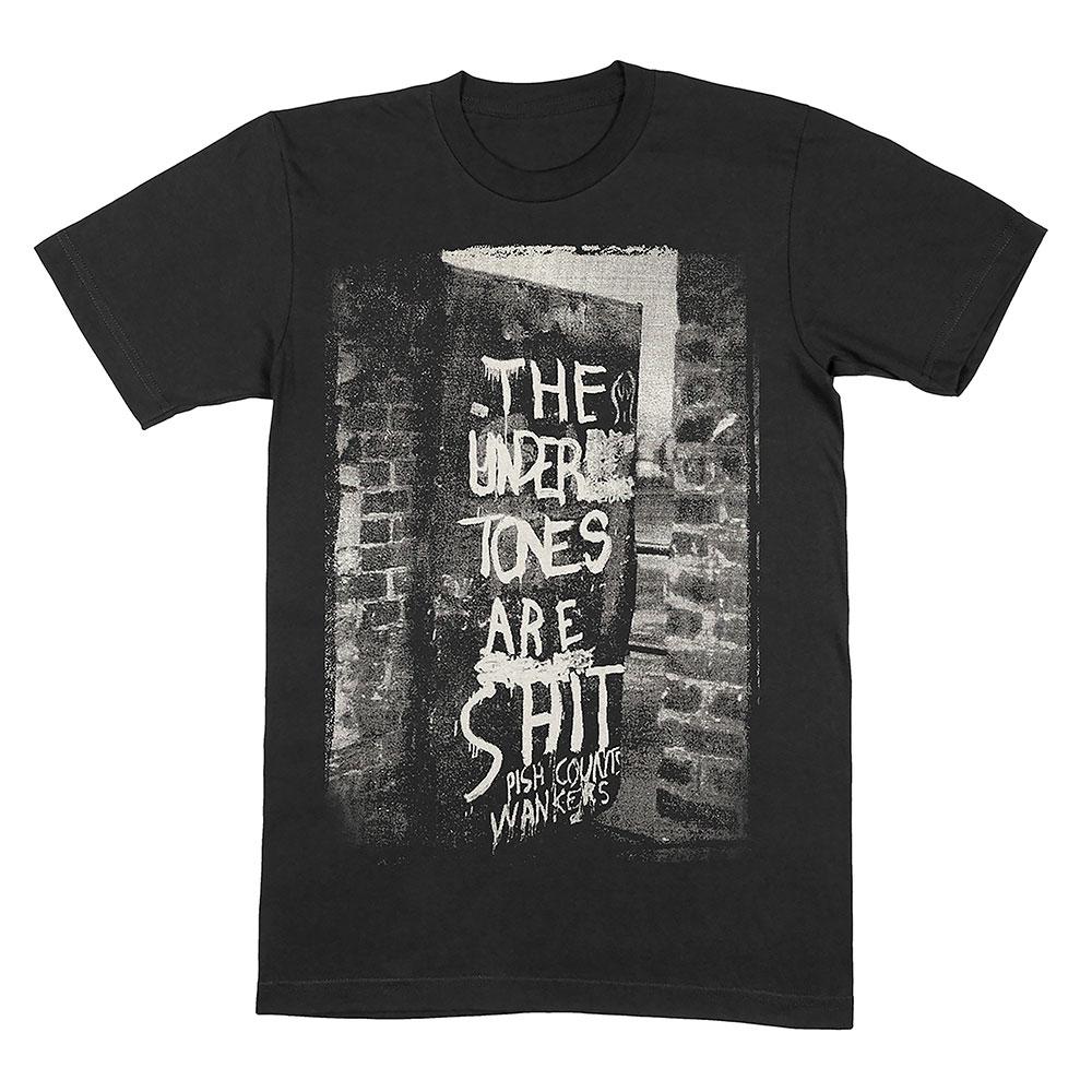 Black - Front - The Undertones Unisex Adult Graffiti T-Shirt