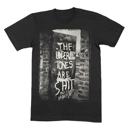 Black - Front - The Undertones Unisex Adult Graffiti T-Shirt