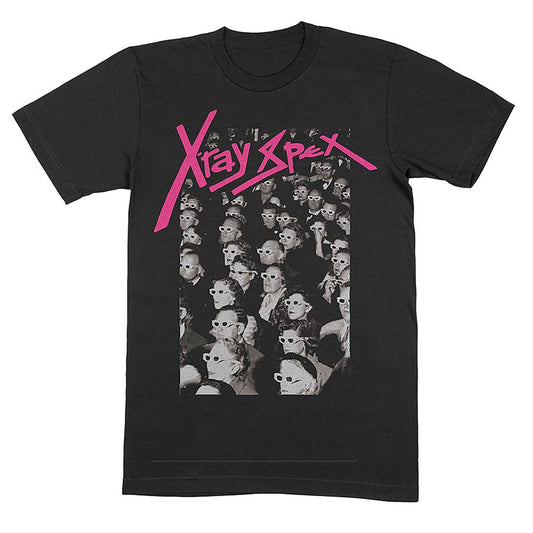 Black - Front - X-Ray Spex Unisex Adult 3D Cinema T-Shirt