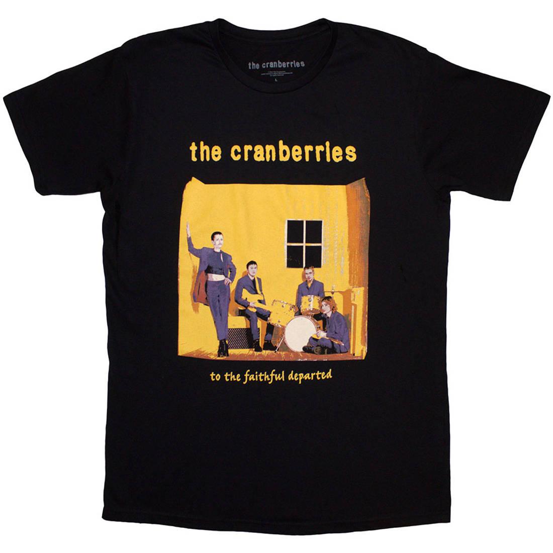 Black - Back - The Cranberries Unisex Adult Faithfully Departed Cover T-Shirt